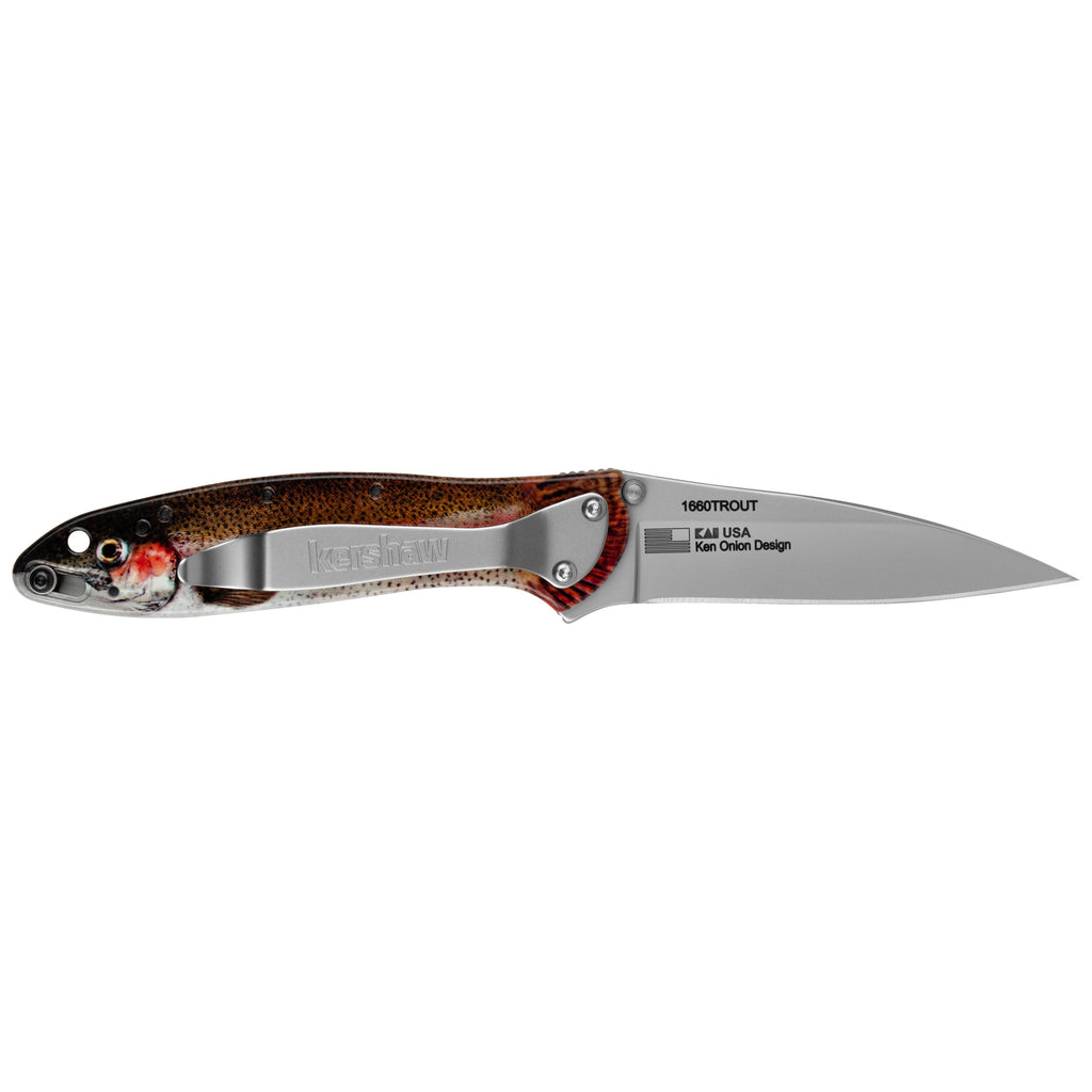 Kershaw Leek – 3" USA Flag/Silver
