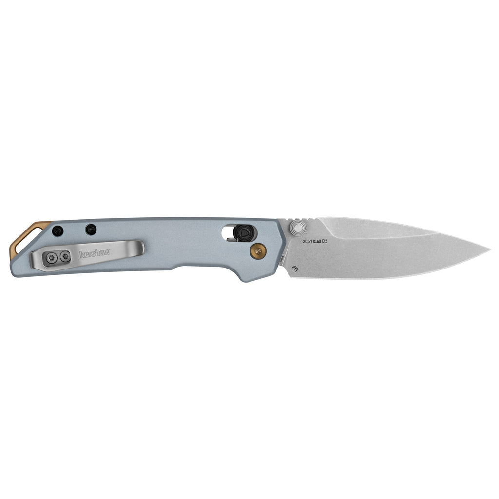 Kershaw MINI IRIDIUM – 3" Plain Edge D2 Silver