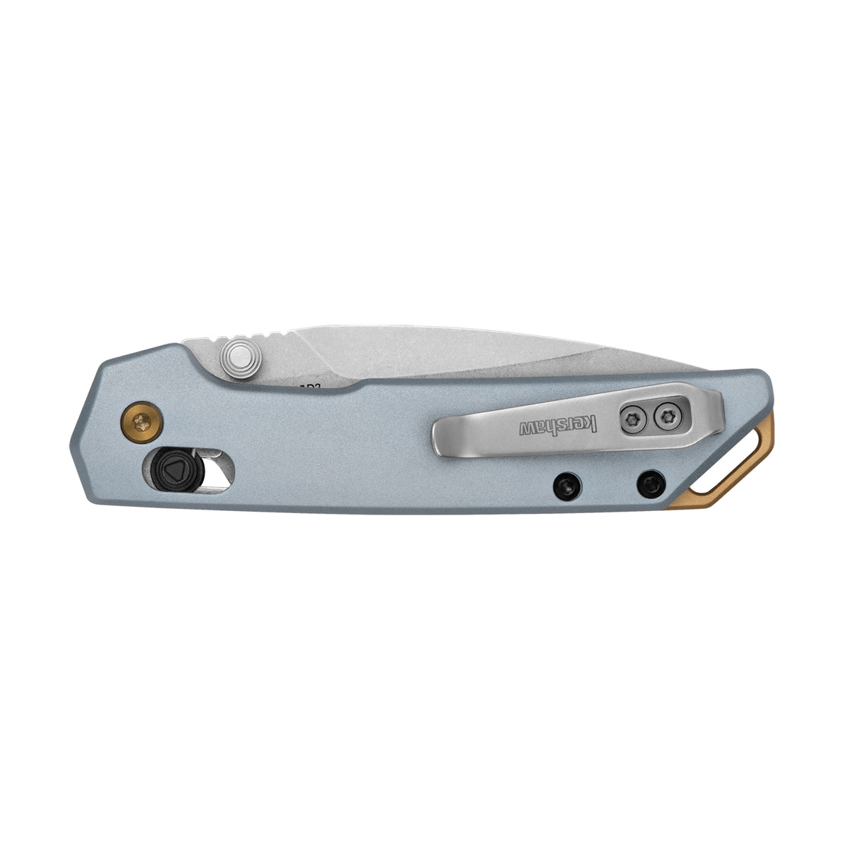 Kershaw MINI IRIDIUM – 3" Plain Edge D2 Silver