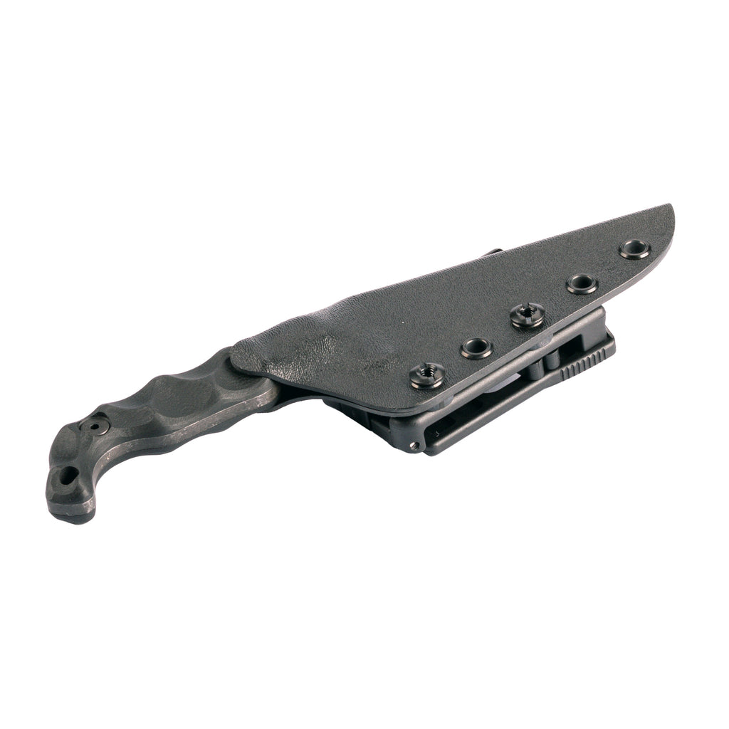 Stroup Knives BRAVO 5 – 3.5" Acid-Etched Black with Sheath