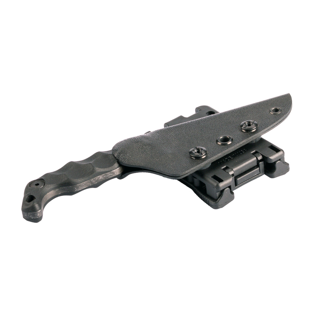 Stroup Knives Mini – 3" Acid-Etched Black with Sheath